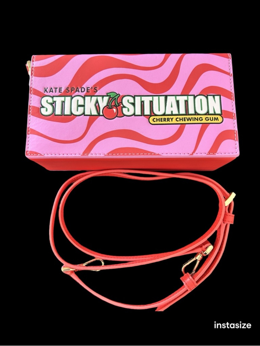 Kate Spade Sticky Situations Bubble Gum 3D Crossbody MSRP $299